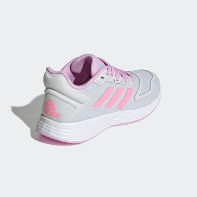 adidas Duramo 10 Running Shoe, Dash Grey/Beam Pink/Bliss Lilac, 2 US Unisex Little Kid