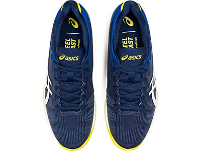 ASICS Men's Solution Speed FlyteFoam Tennis Shoes, 8, Blue Expanse/White