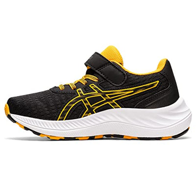 ASICS Kid's PRE Excite 9 Pre-School Running Shoes, 1, Black/Amber