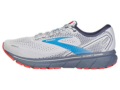 Brooks Single Shoe Ghost 14 Grey/Blue/Red 8 Left D (M)