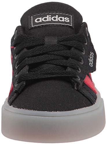 adidas Daily 3.0 Skate Shoe, Black/Black/Grey, 11 US Unisex Little Kid