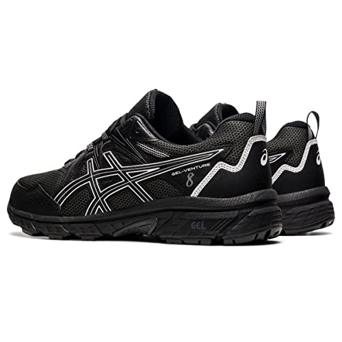 ASICS Men's Gel-Venture 8 Running Shoes, 12, Black/White