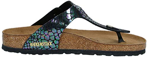 Birkenstock Women's Gizeh Thong Sandal, Black Multi Birko-Flor, 40 R EU, 9-9.5 M US