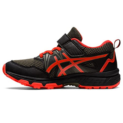 ASICS Kid's PRE Venture 8 Pre-School Running Shoes, K13, Black/Cherry Tomato