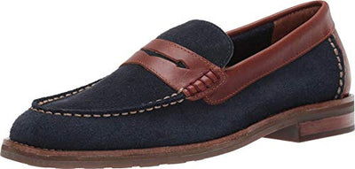 Sperry Mens Topsfield Penny Loafer, Navy/Brown, 11.5