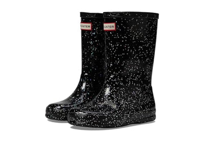 Hunter Boots Infant's First Classic Giant Glitter Rain Boot Black 8 Medium US