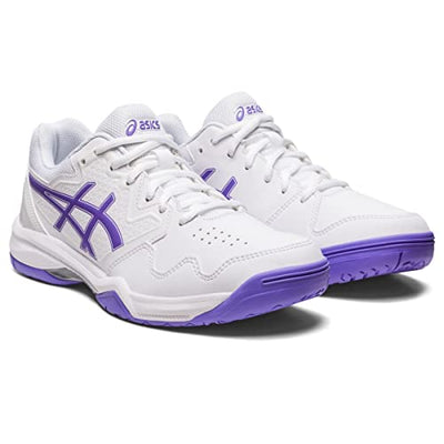 ASICS Women's Gel-Dedicate 7 Tennis Shoes, 11.5, White/Amethyst