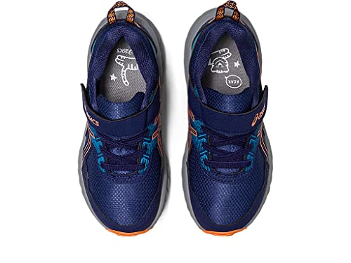 ASICS Kid's PRE Venture 9 Pre-School Running Shoes, K11, Indigo Blue/Sun Peach