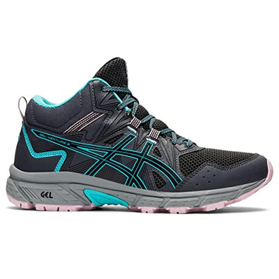 ASICS Women's Gel-Venture 8 Mid Top Running Shoes, 12, Graphite Grey/ICE Mint