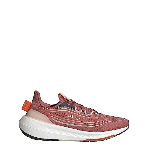 adidas Men's Ultraboost Light Legacy Running Shoe, Wonder Red/White/Wonder Taupe, 9.5