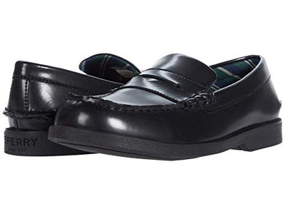 Sperry Kid's Colton PlushWave Loafer, Black, 1.5 S US Big Kid