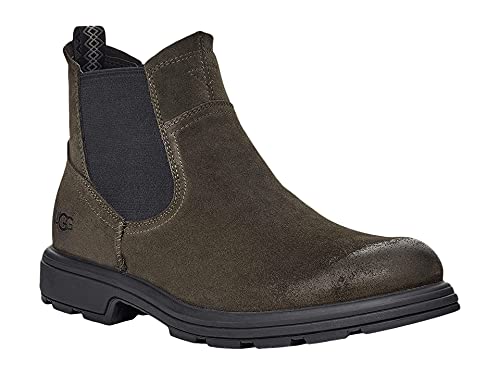 UGG Men's Biltmore Chelsea Boot, Dark Olive Suede, 10.5