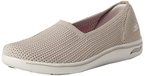 Skechers Arch Fit Uplift Knit Skimmer Taupe 10 M