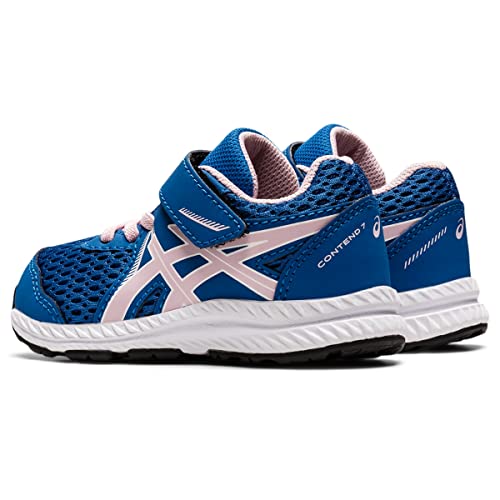 ASICS Girl's Contend 7 PS (Toddler/Little Kid) Lake Drive/Barely Rose 2.5 Little Kid M