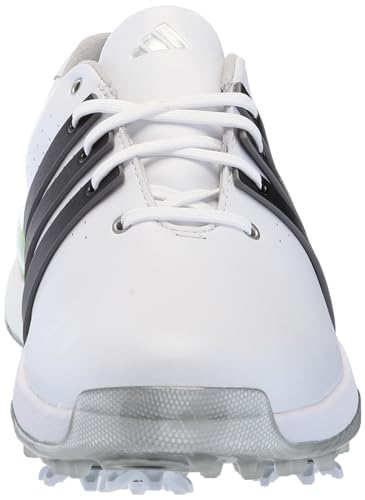 adidas Women's Tour360 24 Golf Shoes, Footwear White/Core Black/Green Spark, 7.5