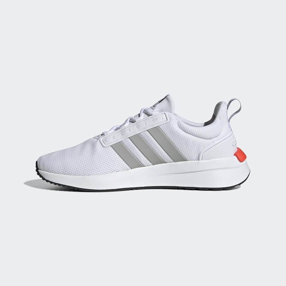 adidas Mens Racer Tr21 Running Sneakers Shoes - White 11 White/Grey/Solar Red