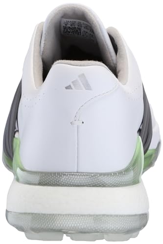 adidas Women's Tour360 24 Golf Shoes, Footwear White/Core Black/Green Spark, 7.5