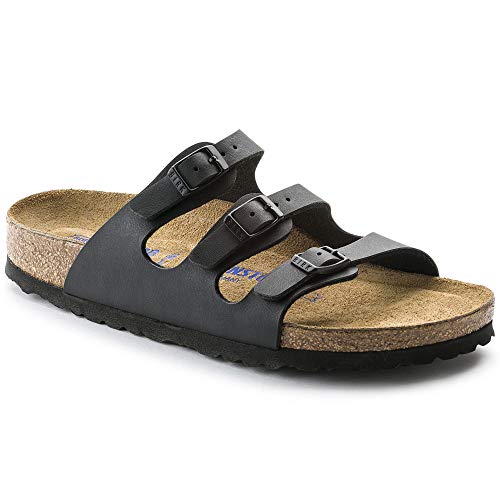 BIRKENSTOCK Women's BIRK-53013 Florida Birko-Flor Sandal, Black, 37