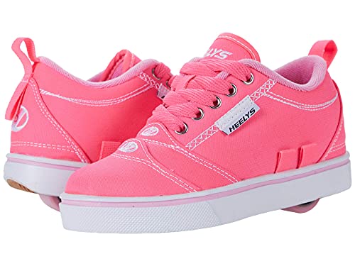 HEELYS Girl's Pro 20 Plus (Little Kid/Big Kid/Adult) Pink/White Gingham 1 Little Kid M