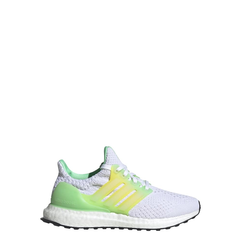 adidas Unisex-Child Ultraboost 5.0 DNA (Big Kid) Running Shoe 5 Big Kid Cloud White/Cloud White/Beam Green