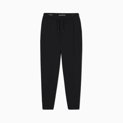 Jambys No-Sweat Sweatpants | Long Unisex Lounge Pajama & Sleepwear| Ultra-Soft Black Large