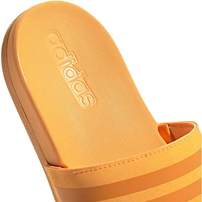 adidas boys Adilette Comfort Slide, Flash Orange-orange Rush, 3 Big Kid