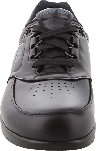 SAS Time Out Shoes for Men - Premium Leather Upper with Tie up Closure, Lightweight and Supportive Medicare Shoes Black 12.5 N - Narrow (C)