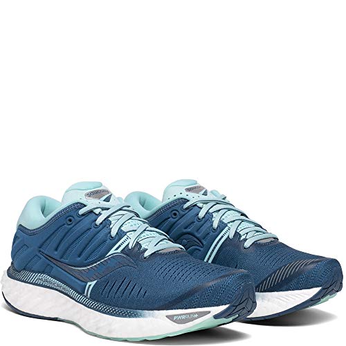 Saucony Women's S10545-25 Hurricane 22 Running Shoe, Blue/Aqua - 6.5 W US