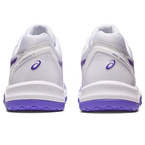 ASICS Women's Gel-Dedicate 7 Tennis Shoes, 11.5, White/Amethyst