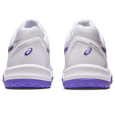 ASICS Women's Gel-Dedicate 7 Tennis Shoes, 11.5, White/Amethyst