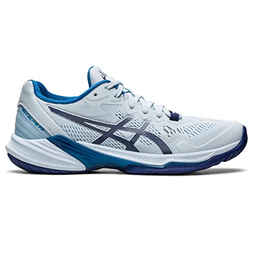 ASICS Women's Sky Elite FlyteFoam 2 Volleyball Shoes, 6, Sky/Indigo Blue