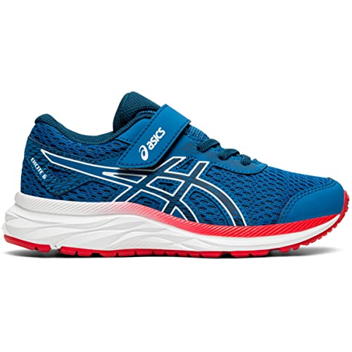 ASICS Kid's Pre-Excite 6 Pre-School Running Shoes, 1, Lake Drive/Midnight