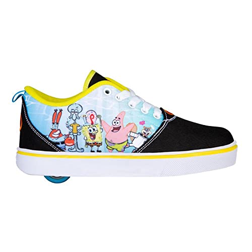 HEELYS Boy's Spongebob Pro 20 (Little Kid/Big Kid/Adult) Black/Yellow/Orange/Blue Men's 8 M