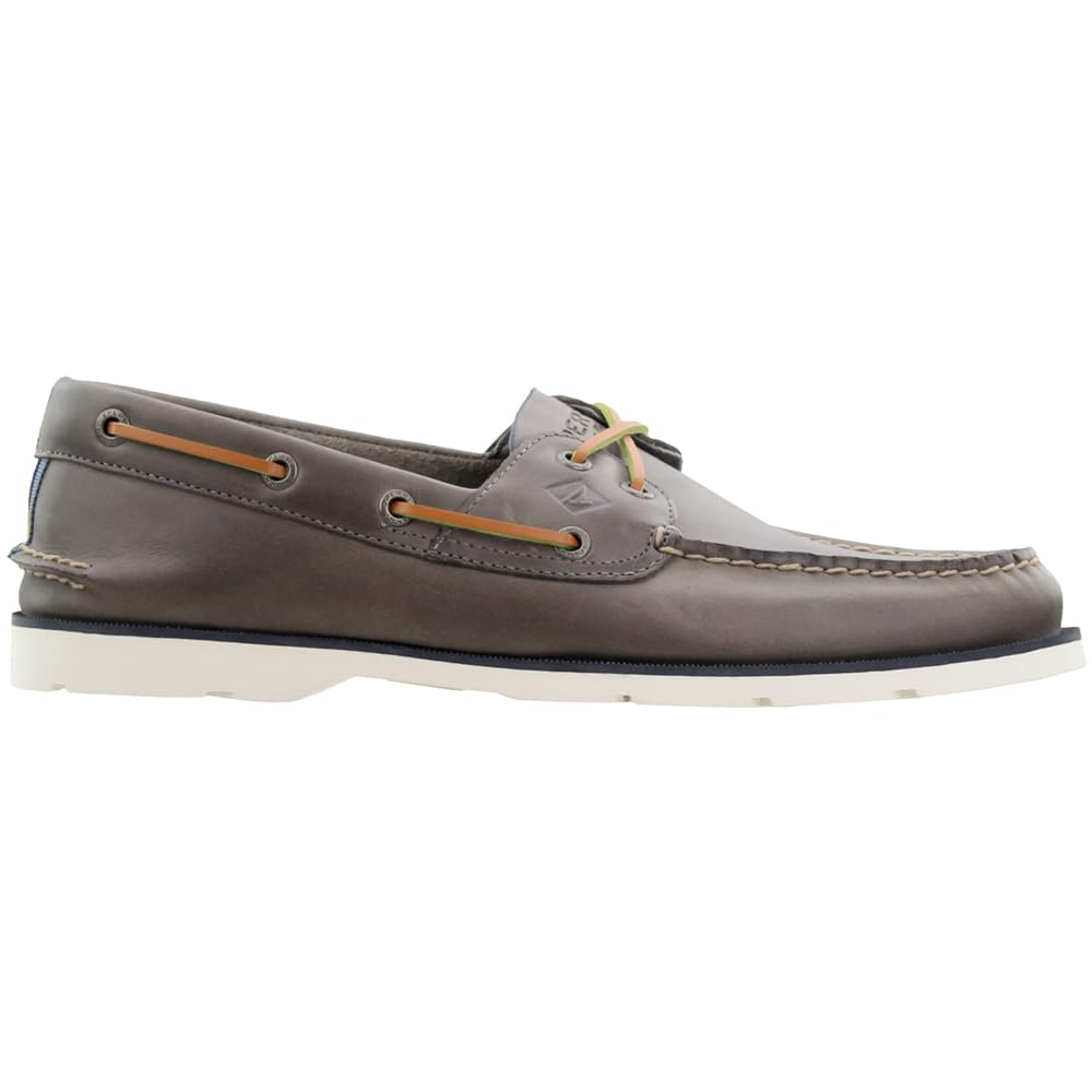 Sperry Top-Sider Leeward Nautical Cross Lace Boat Shoe Men Grey