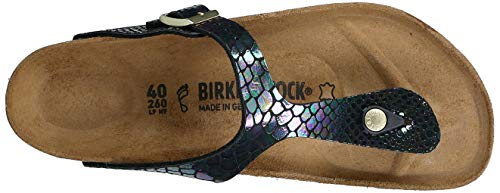 Birkenstock Women's Gizeh Thong Sandal, Black Multi Birko-Flor, 40 R EU, 9-9.5 M US