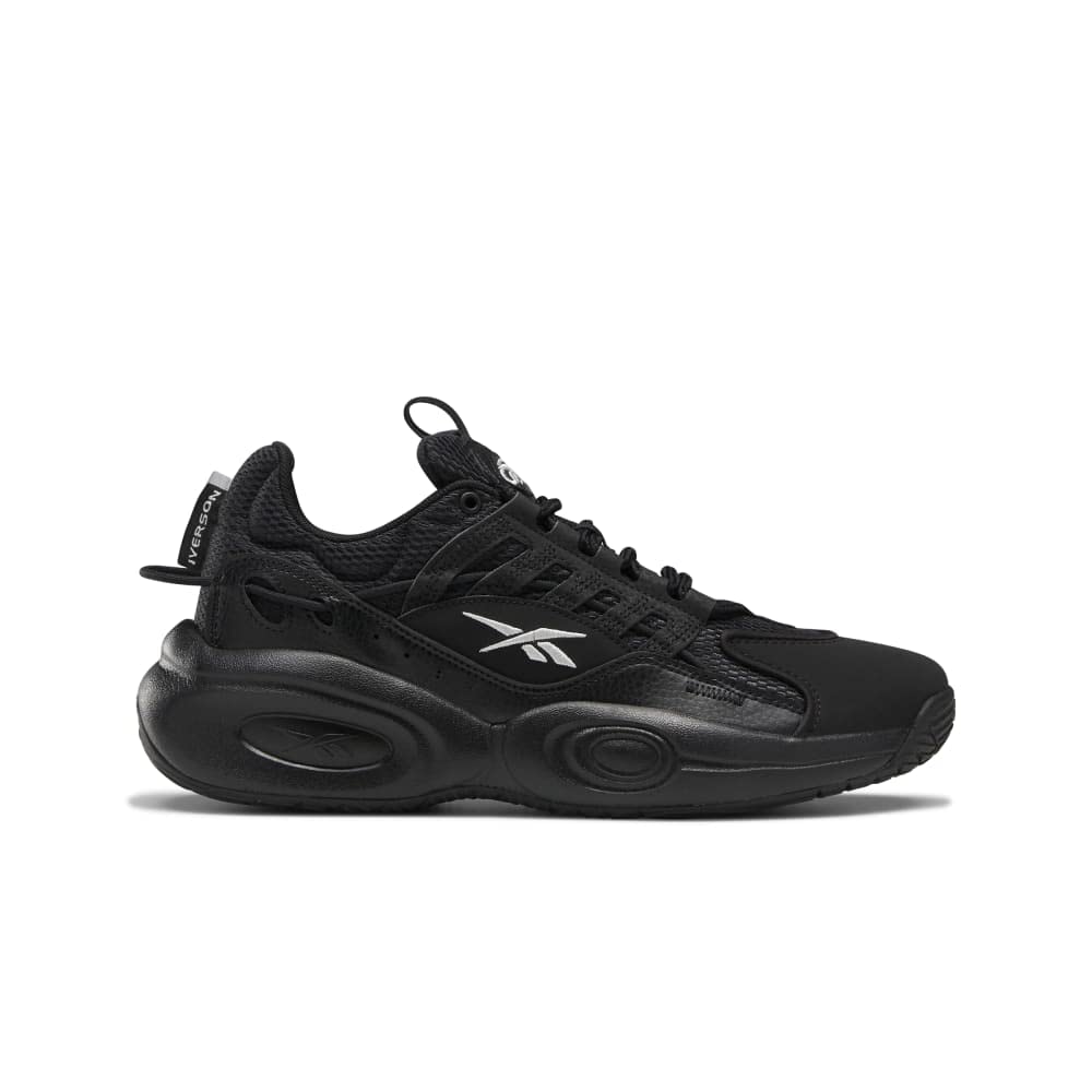 Reebok Unisex-Adult Solution Mid Basketball Shoe 12 Women/10.5 Men Black/Silver Metallic