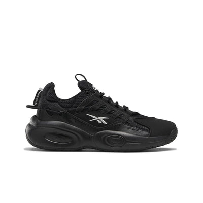 Reebok Unisex-Adult Solution Mid Basketball Shoe 12 Women/10.5 Men Black/Silver Metallic