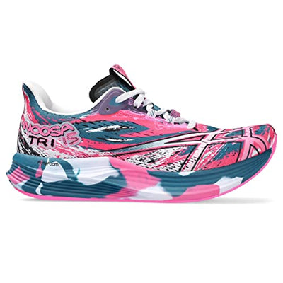 ASICS Women's Noosa TRI 15 Running Shoes, 11, RESTFUL Teal/HOT Pink