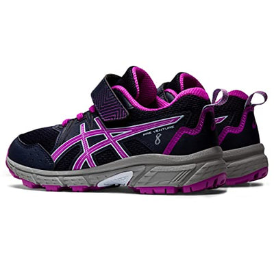 ASICS Kid's PRE Venture 8 Pre-School Running Shoes, 2, Midnight/Orchid