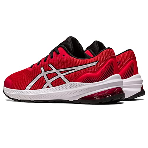 ASICS Kid's GT-1000 11 Grade School Running Shoes, 4, Electric RED/White