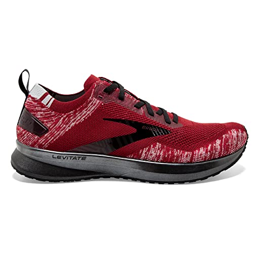 Brooks Men's Levitate 4 Running Shoe - Red/Grey/Black - 11.5