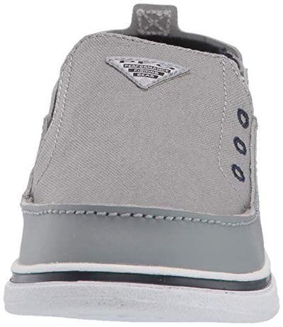 Columbia Kid's YOUTH BAHAMA™ PFG Shoe, monument, collegiate navy, 6 Regular US Big Kid