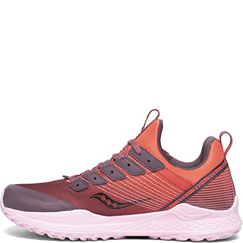 Saucony Women's Mad River TR Trail Running Shoe, Coral, 12