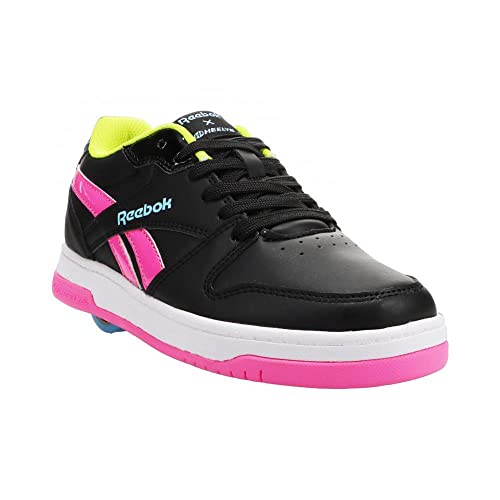 HEELYS Boy's BB 4500 Low (Little Kid/Big Kid/Adult) Black/Atomic Pink/Digi Blue Men's 7 M