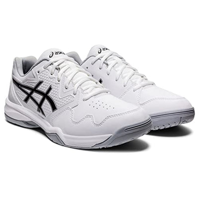 ASICS Men's Gel-Dedicate 7 Tennis Shoes, 7, White/Black