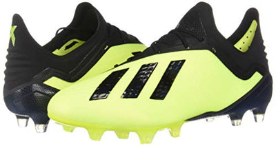 adidas Men's X 18.1 FG Soccer Cleat, 9.5 D(M) US, Football Solar Yellow/Core Black/Cloud White