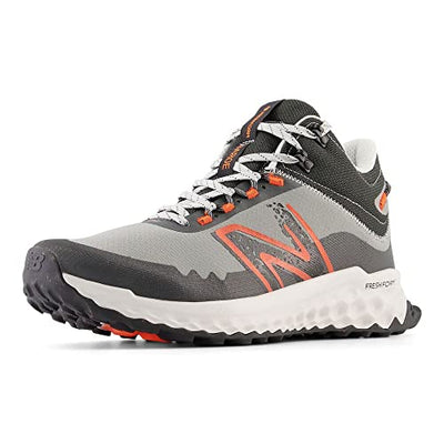 New Balance Men's Fresh Foam Garoe Mid V1 Trail Running Shoe, Shadow Grey/Grey Matter/Blaze Orange, 11.5