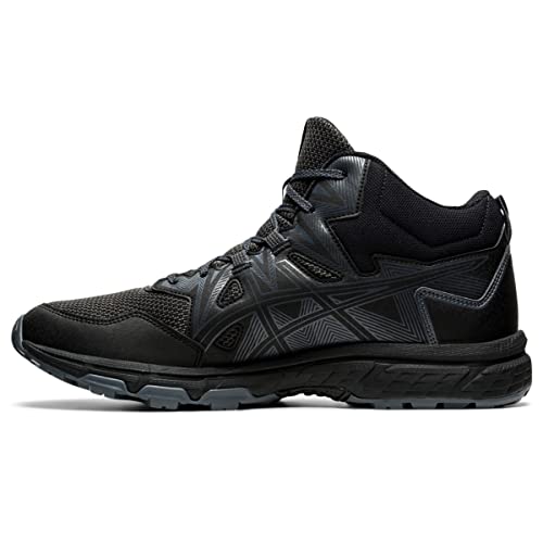 ASICS Men's Gel-Venture 8 Mid Top Running Shoes, 10.5, Black/Black