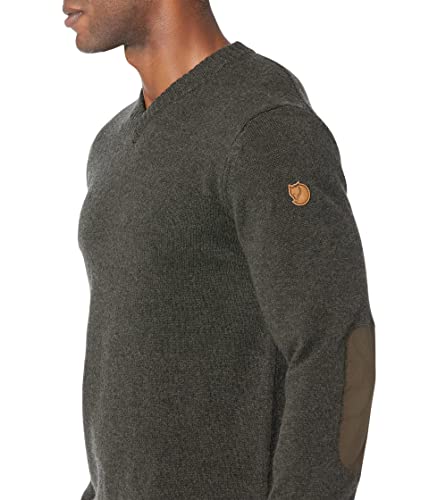 Fjällräven Övik V-Neck Sweater Dark Olive SM