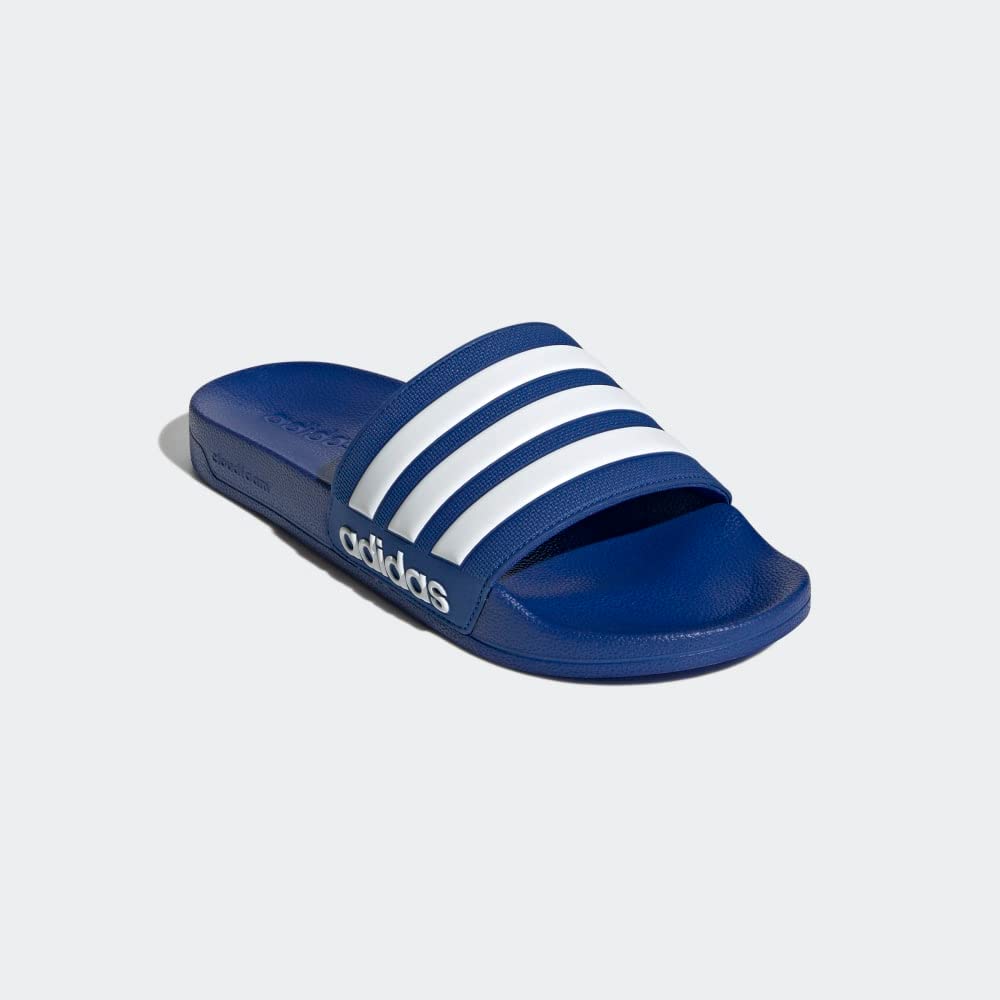 adidas Unisex Shower Slide Sandal, Team Royal Blue/White/Team Royal Blue, 8 US Men